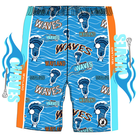 Boys & Mens Wayland Waves Lacrosse Short