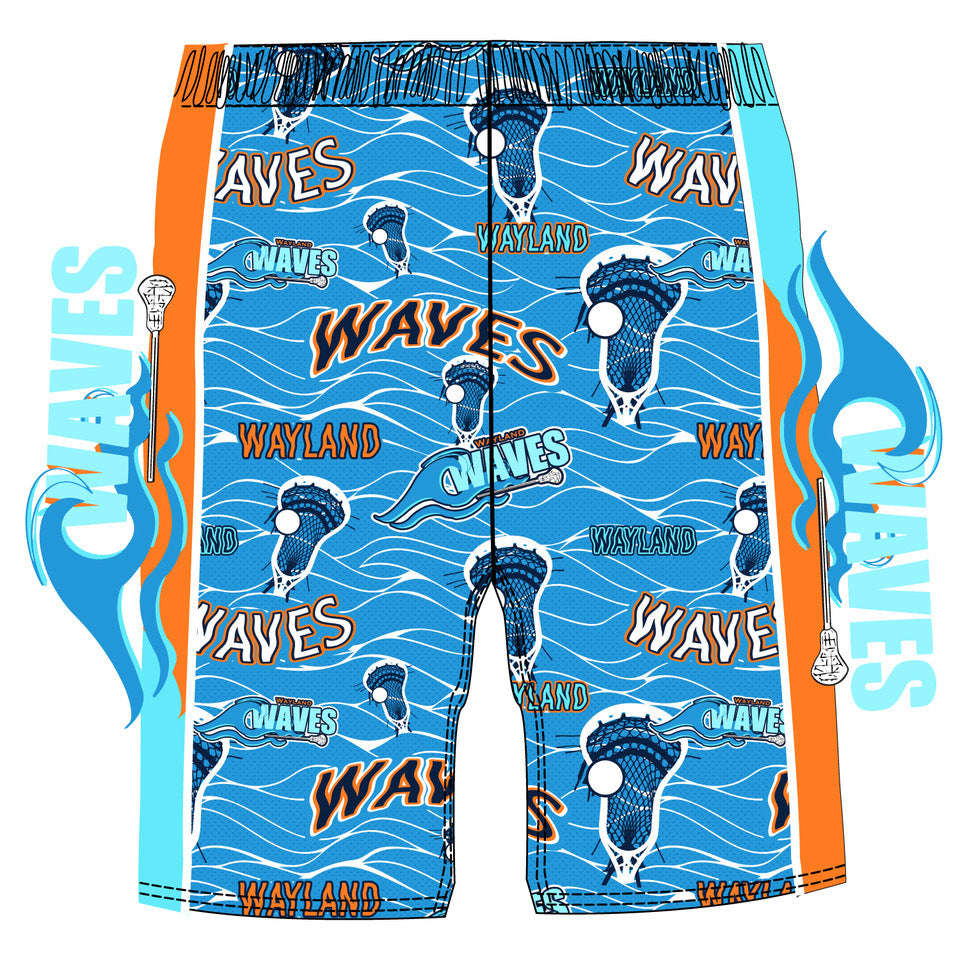 Boys & Mens Wayland Waves Lacrosse Short