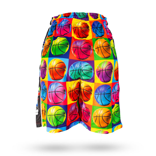 Boys Basketball Pop Art Short