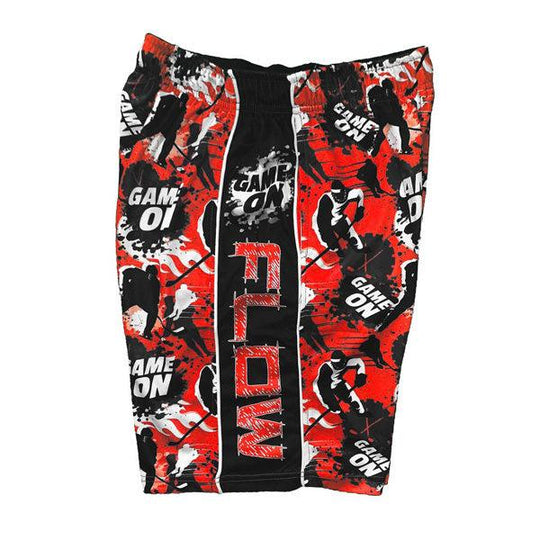 Boys Red Game On Flow Shorts