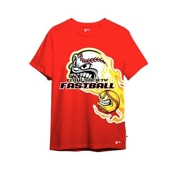 Youth Angry Fastball Baseball Tee Shirt