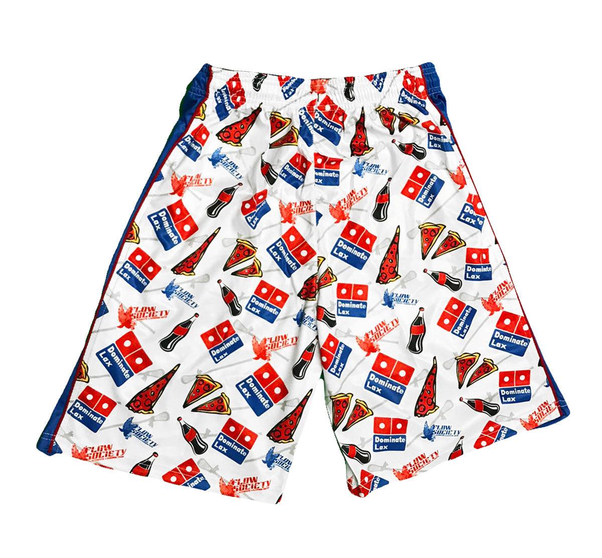 Dominate LAX Pizza Shorts | Pizza Workout Shorts | Flow Society