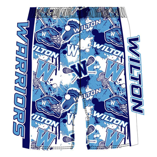 Boys & Mens Wilton Lacrosse Blue Short