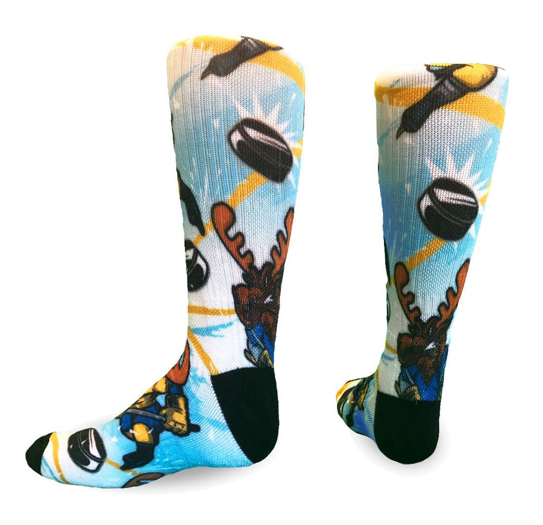 Youth Face Off Moose Crew Socks