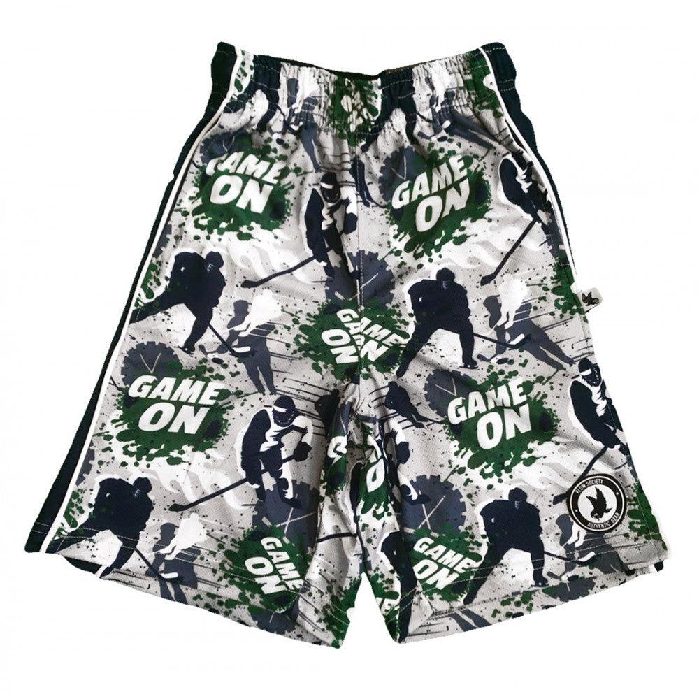 Boys Grey Game On Attack Short